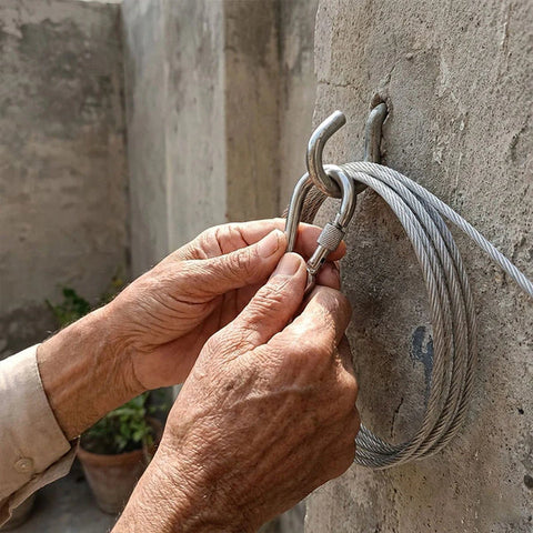 Multi-Use Strong Steel Wire with Hooks